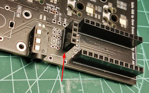 Socket Header de la pantalla OLED soldado