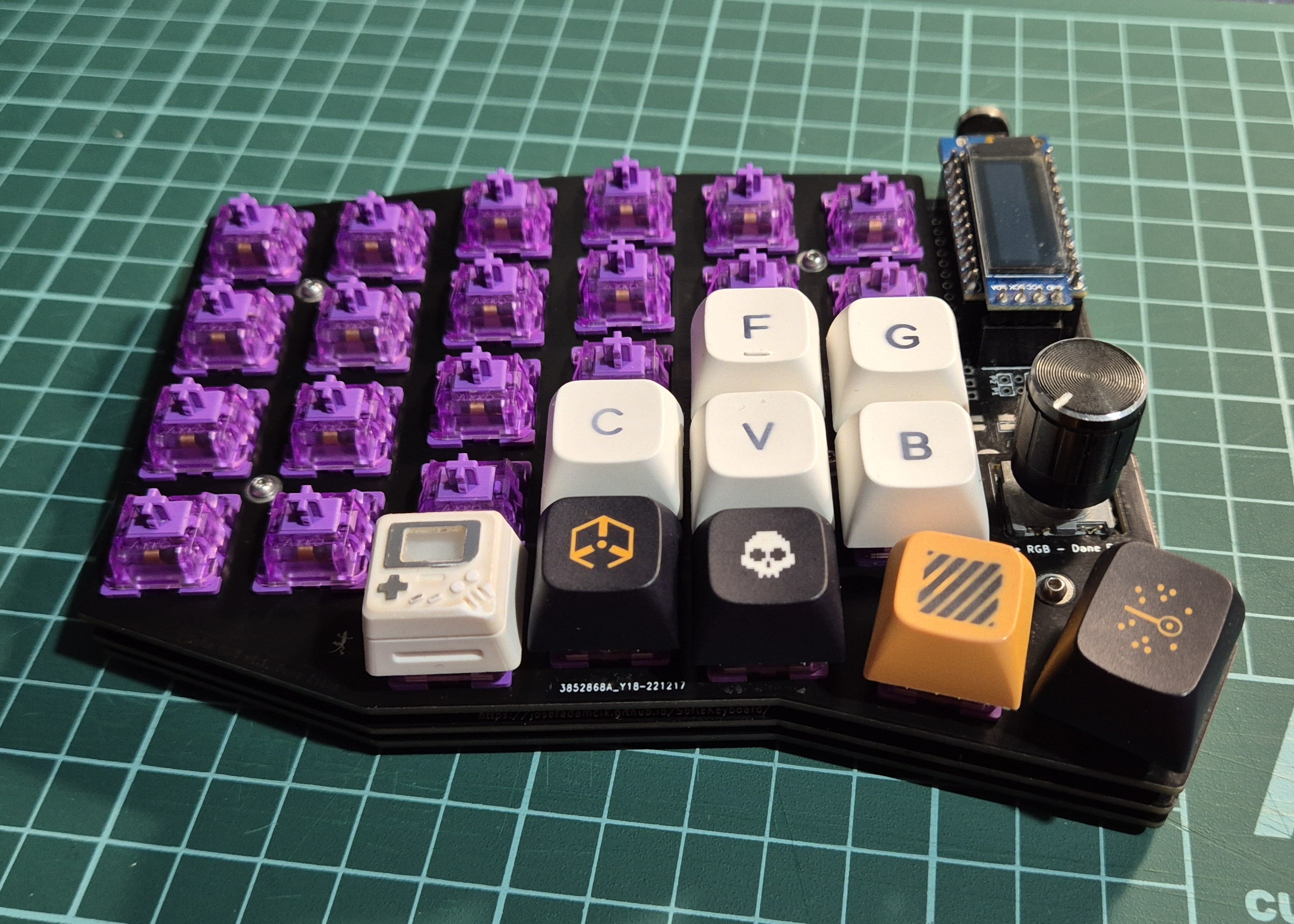 Colocando los keycaps